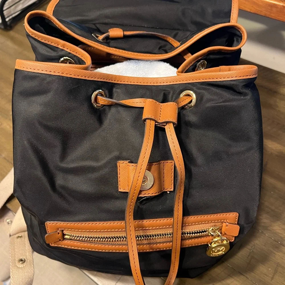 Michael Kors Black and Brown Backpack - Picture 5 of 6